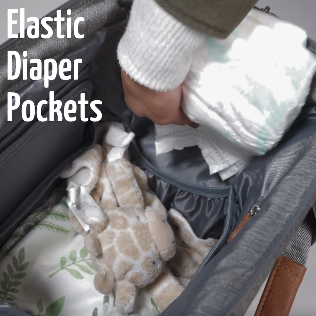Quilbie® Diaper Bag with 1-Hand SpringEase®