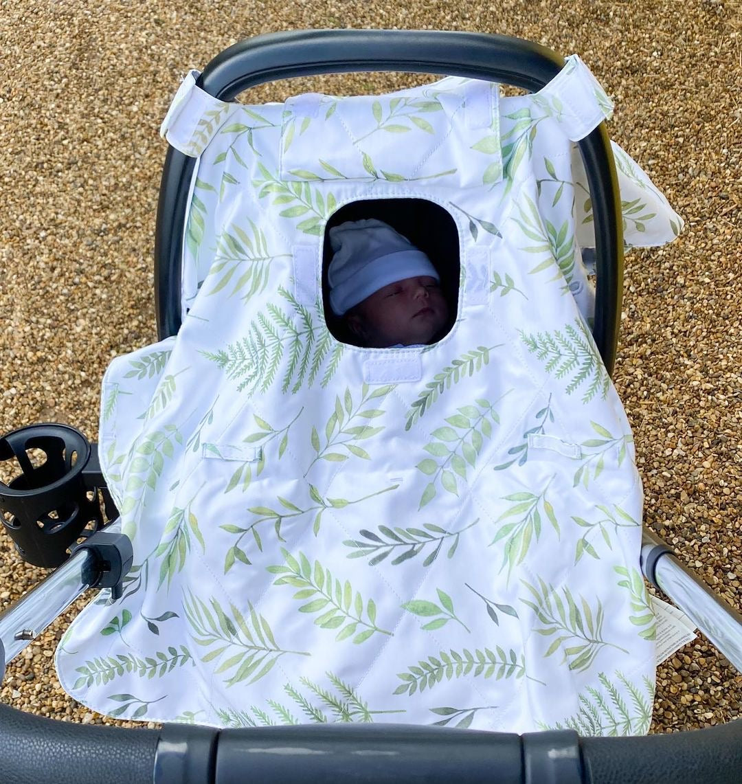 Quilbie® 3-in-1 Baby Cover with Patented All-Season CalmTech® Protection (Light Blocking + Sound Reducing)
